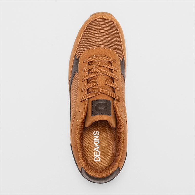 Deakins Mens Halton Trainers Tan - Image 4