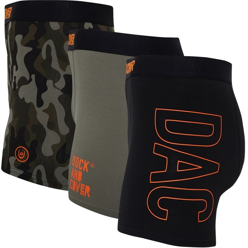 Duck And Cover Mens Alized Three Pack Boxer Shorts Assorted - Image 2