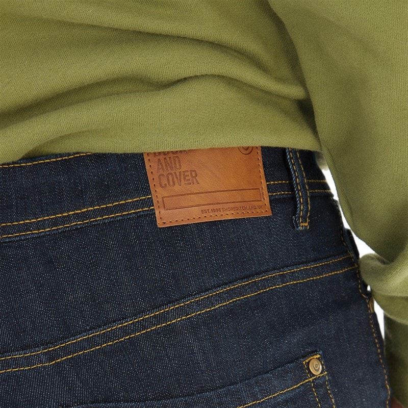 Duck and Cover Mens Hydras Straight Fit Jeans Raw Wash - Image 3