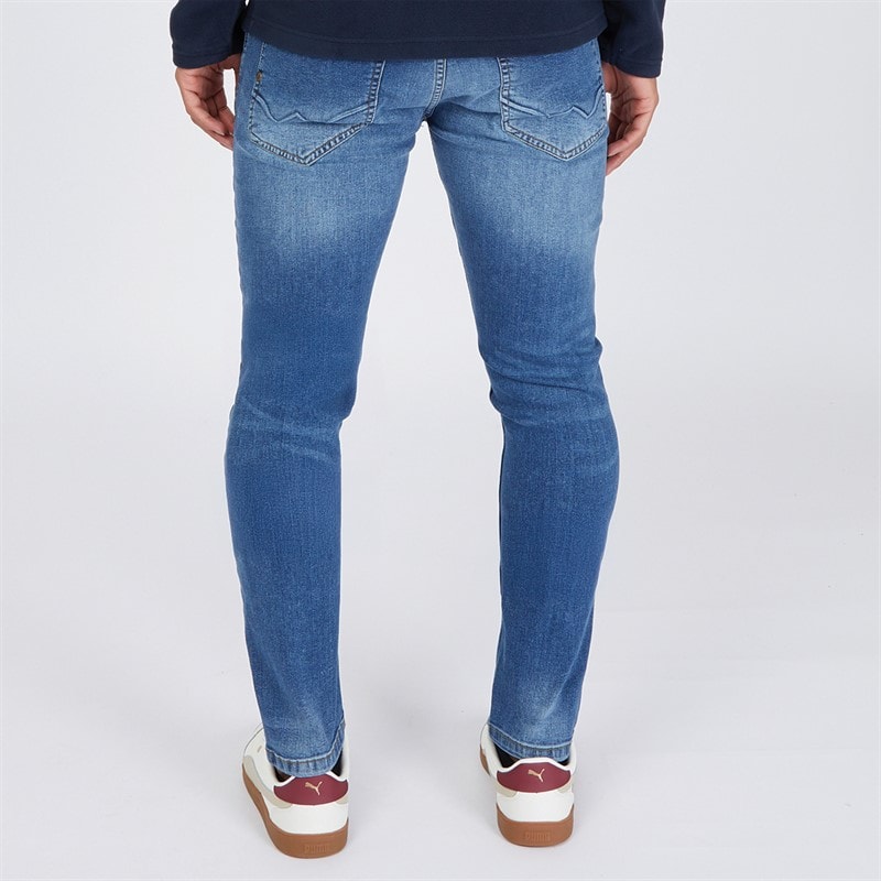 Duck and Cover Mens Doves Slim Fit Jeans Mid Wash - Image 2