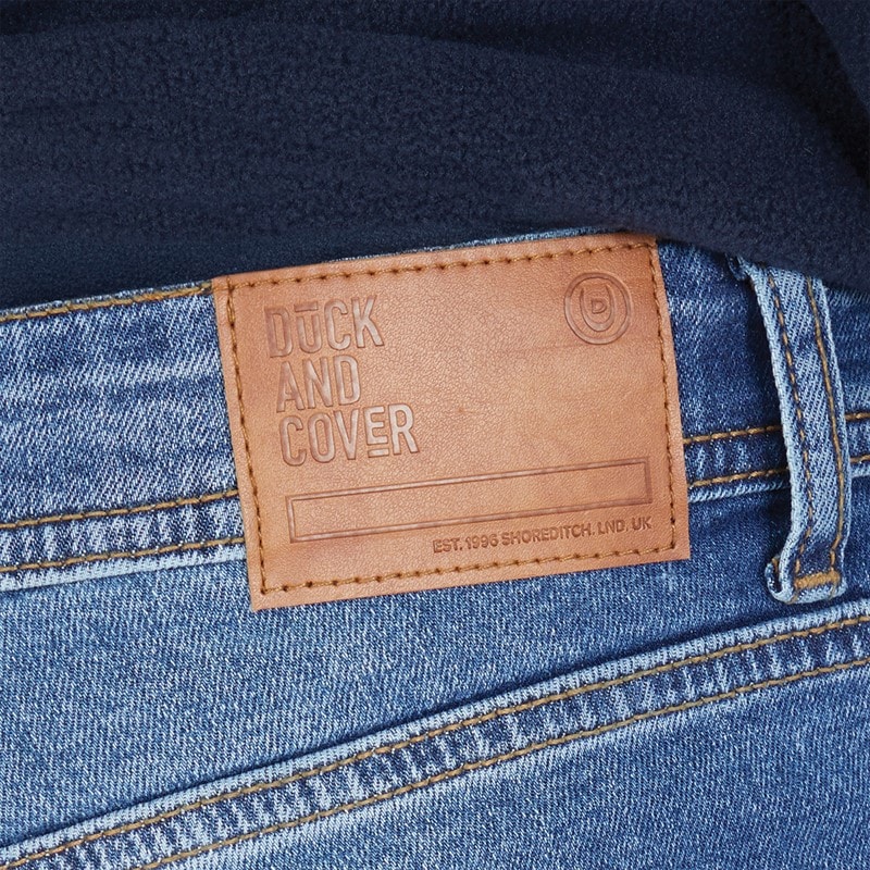 Duck and Cover Mens Doves Slim Fit Jeans Mid Wash - Image 3