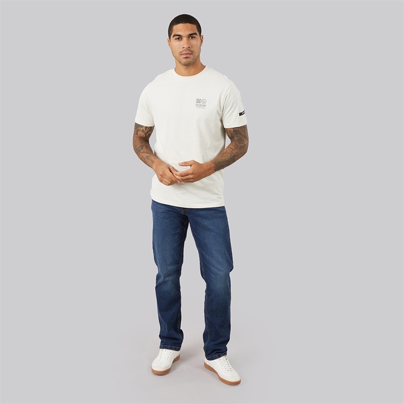 Duck and Cover Mens Rushawn Relaxed Fit Jeans Dark Wash - Image 4