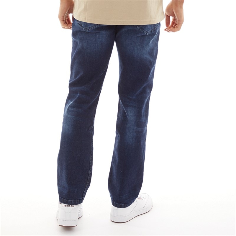 Duck and Cover Mens Janstar Straight Fit Jeans Dark Wash - Image 2