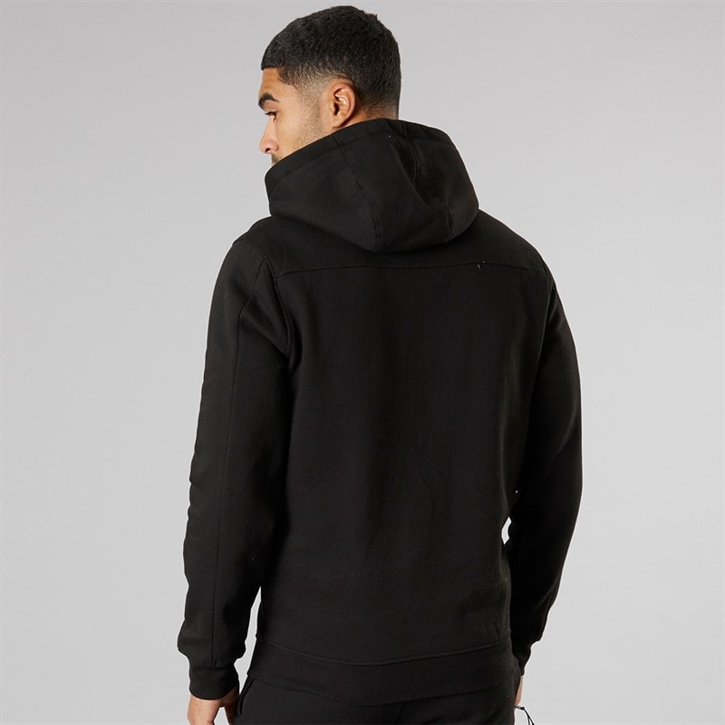 Duck and Cover Mens Chattamere Hoodie Black - Image 2