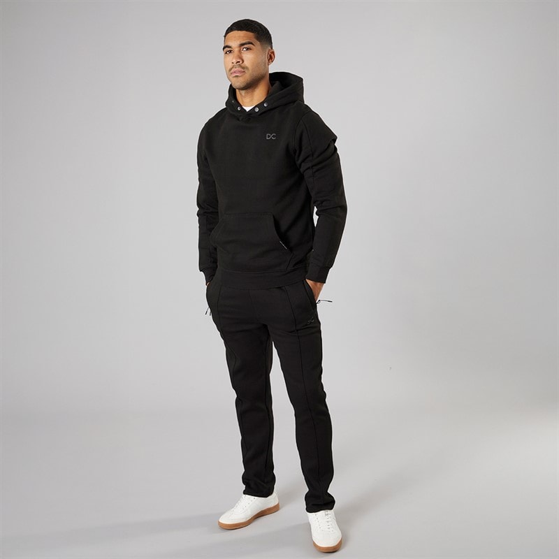 Duck and Cover Mens Chattamere Hoodie Black - Image 4