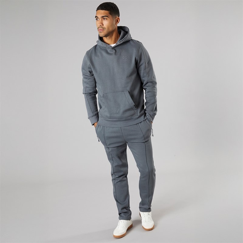 Duck and Cover Mens Chattamere Hoodie Petrol Blue - Image 4
