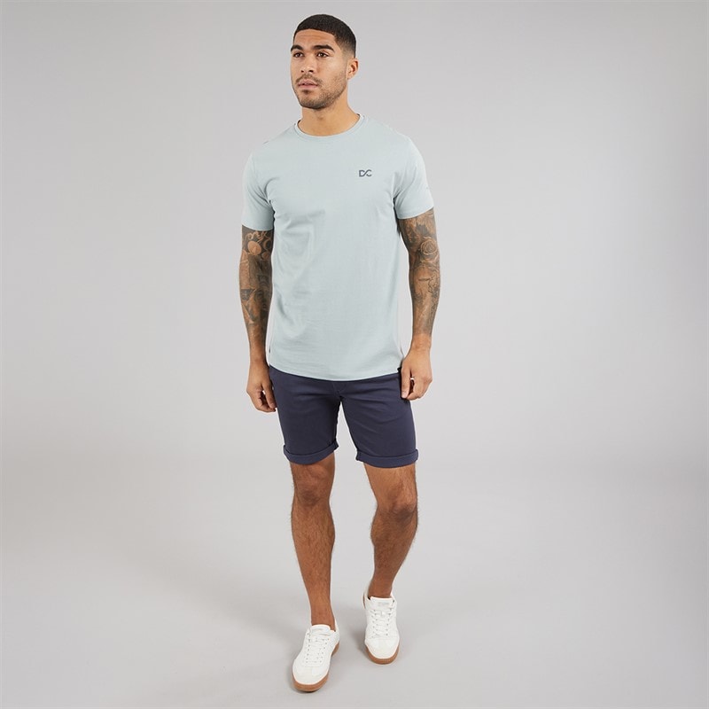 Duck and Cover Mens Trimlines Heavy T-Shirt Steel - Image 4