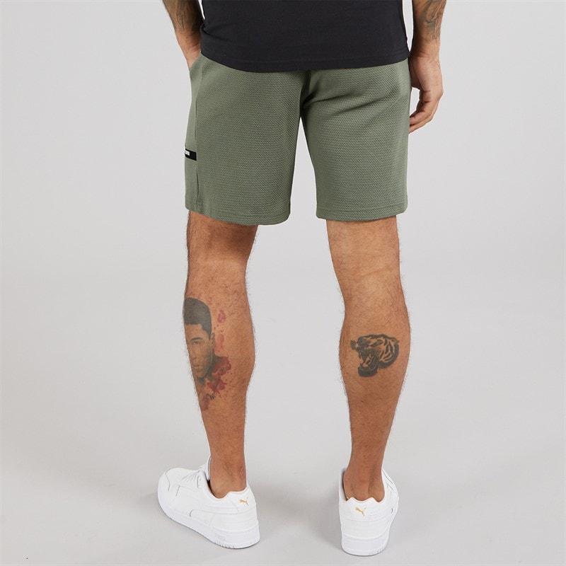 Duck and Cover Mens Topfield Shorts Olive - Image 2