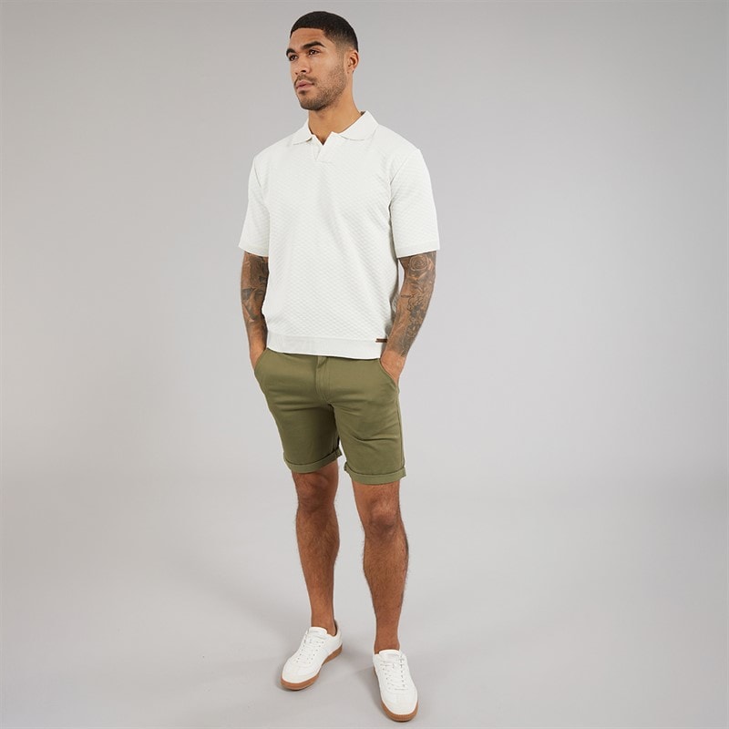 Duck and Cover Mens Morwin Polo Shirt Light Stone - Image 4