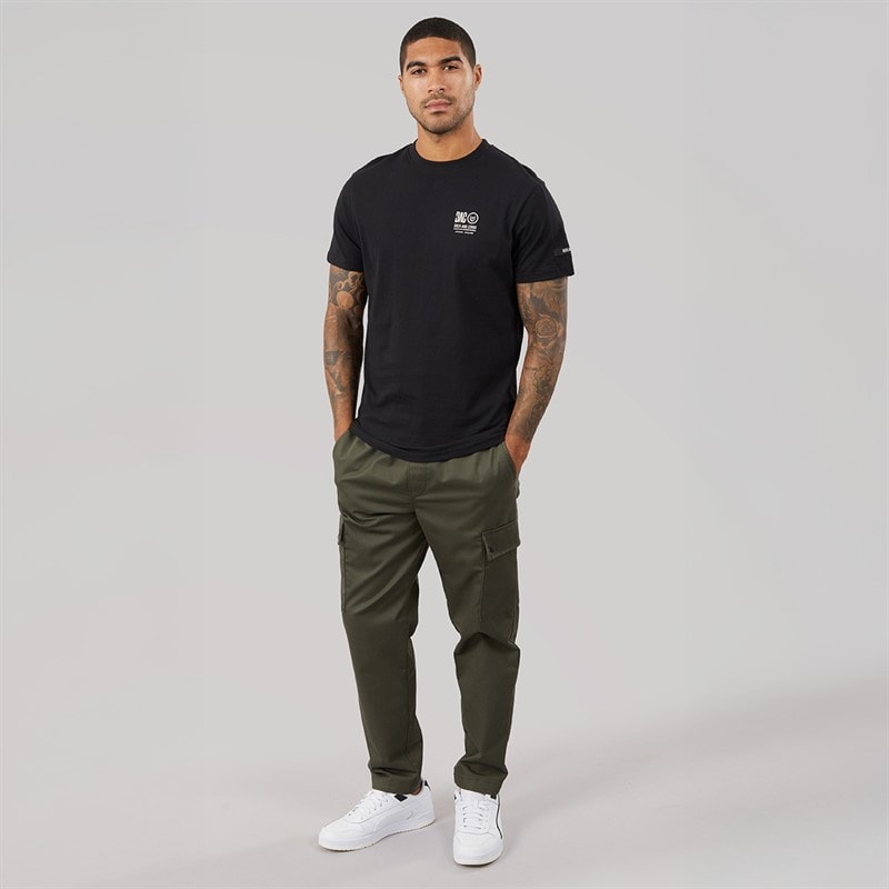 Duck and Cover Mens Lynnfold T-Shirt Black - Image 4