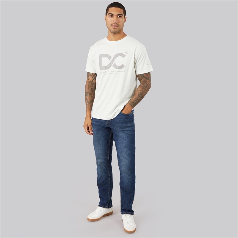 Duck and Cover Mens Polymoore Heavy T-Shirt Off White - Image 3