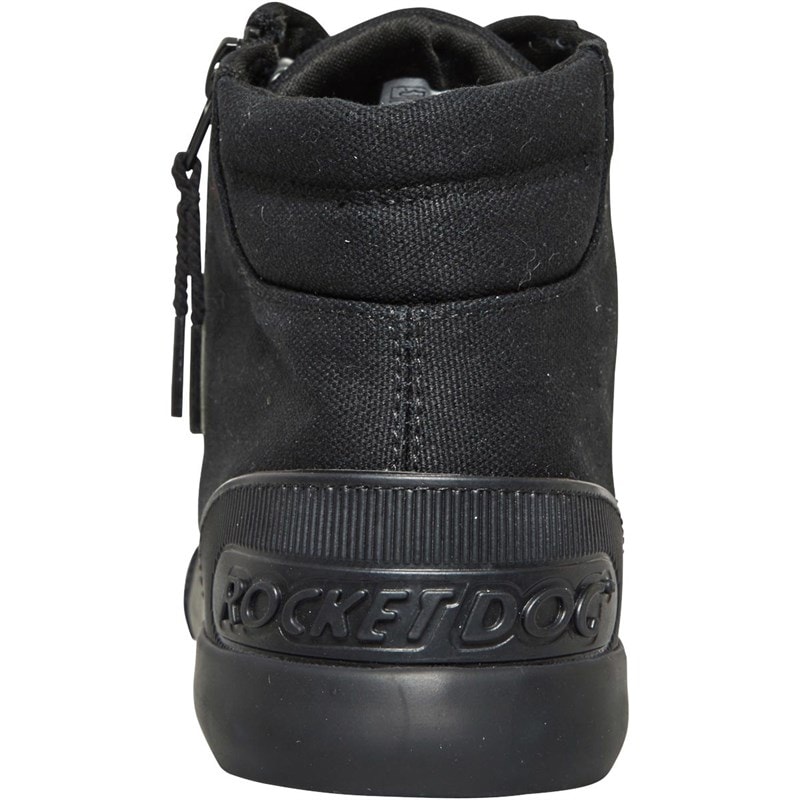 Rocket Dog Womens Jazzin Hi Canvas Pumps Black - Image 3