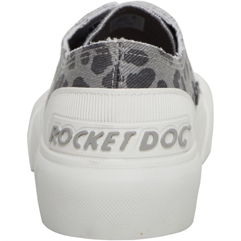 Rocket Dog Womens Jazzin Plus Canvas Pumps Ames Leopard Grey - Image 3