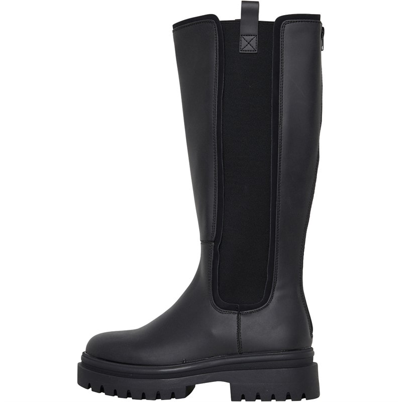 Rocket Dog Womens Drea Chunky Knee High Chelsea Boots Black