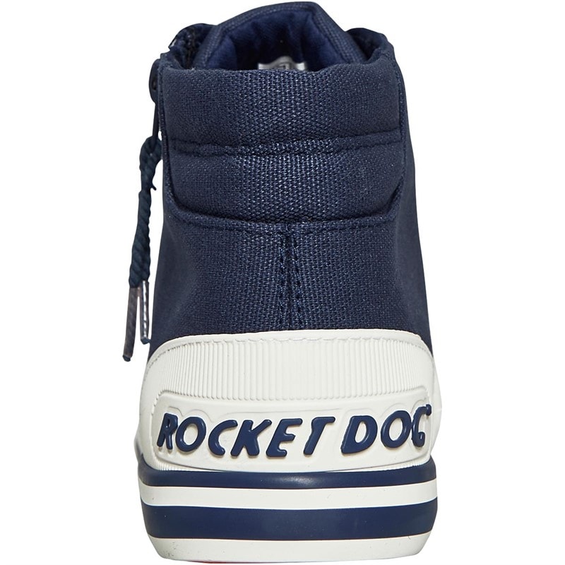 Rocket Dog Womens Jazzin Hi Canvas Shoes Navy - Image 3