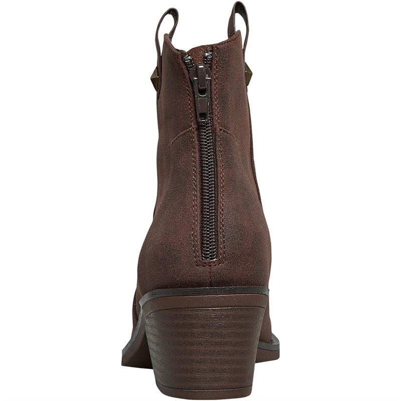 Rocket Dog Womens Yolanda Heeled Ankle Boots Chocolate - Image 3