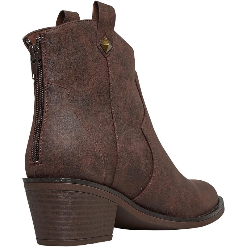 Rocket Dog Womens Yolanda Heeled Ankle Boots Chocolate - Image 5