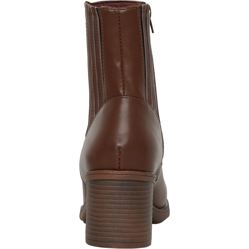 Rocket Dog Womens Sonora Heeled Chelsea Boots Brown - Image 3