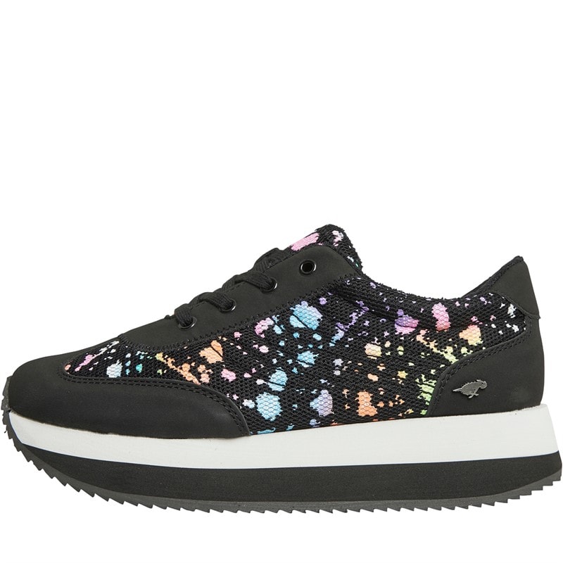 Rocket Dog Womens Rapid Trainers Black - Image 1