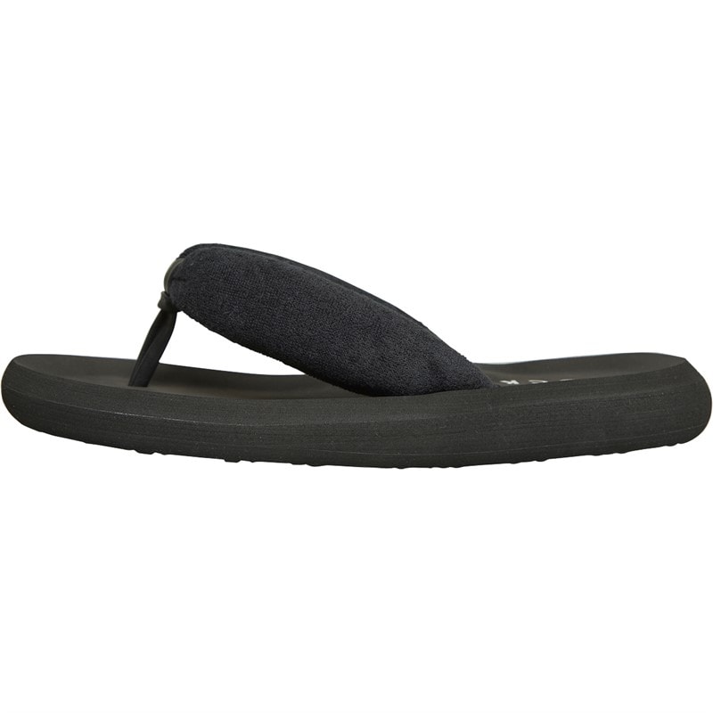Rocket Dog Womens Sunset Puff Flip Flops Black - Image 2