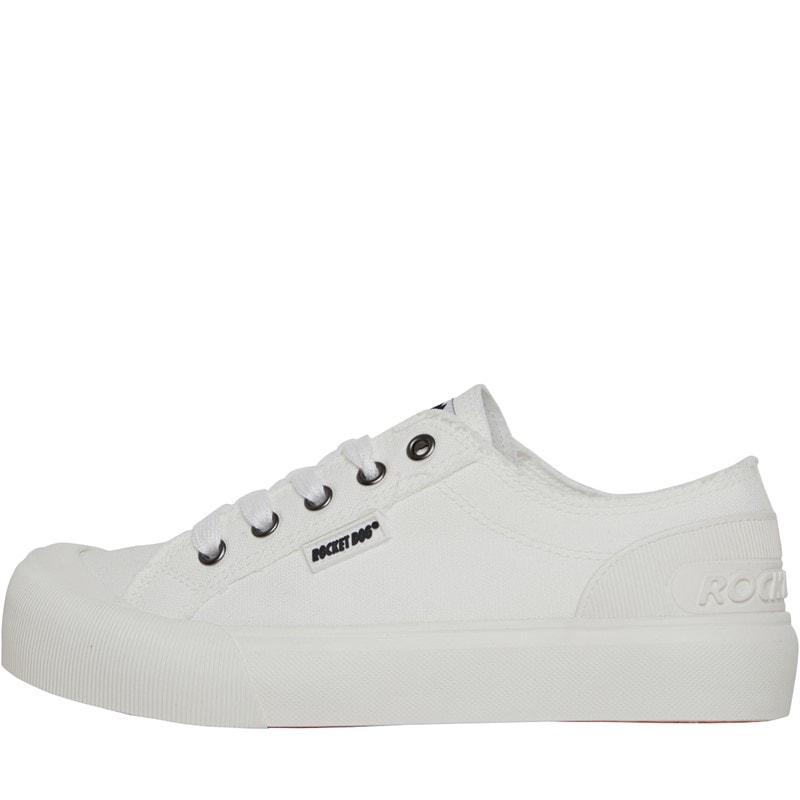 Rocket Dog Womens Jazzin Plus Canvas Pumps White - Image 1