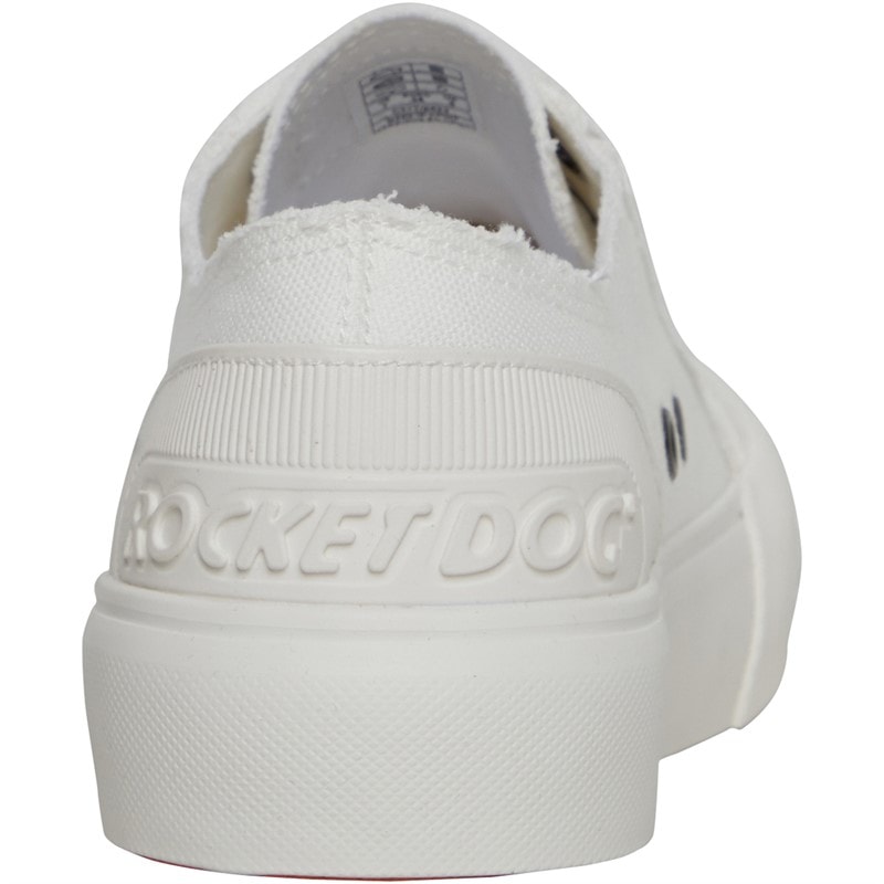 Rocket Dog Womens Jazzin Plus Canvas Pumps White - Image 3