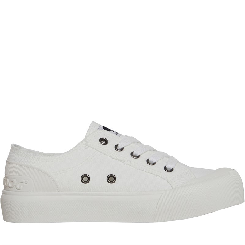 Rocket Dog Womens Jazzin Plus Canvas Pumps White - Image 5