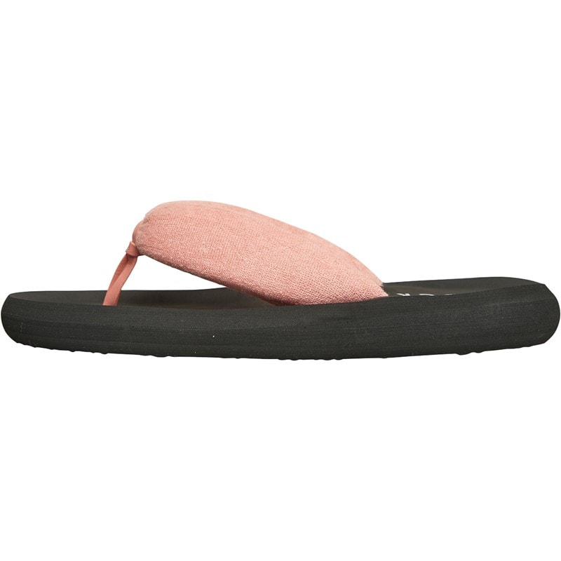 Rocket Dog Womens Sunset Puff Flip Flops Peach - Image 2