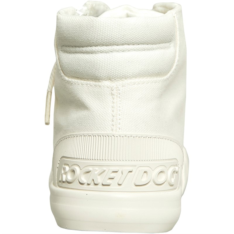 Rocket Dog Womens Jazzin Hi Canvas Pumps White - Image 3