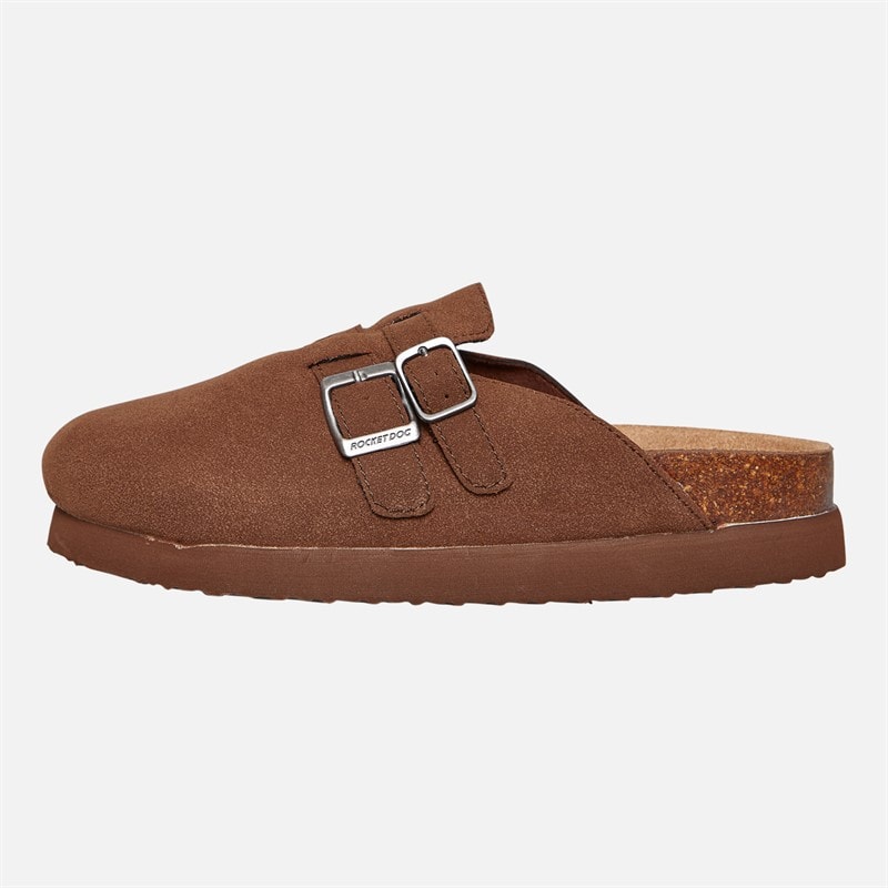 Rocket Dog Womens Abel Plus Mule Slippers Dark Brown - Image 3