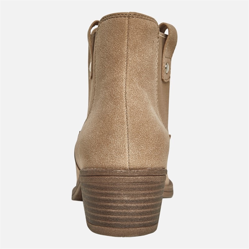 Rocket Dog Womens Richie Heeled Chelsea Boots Taupe - Image 3