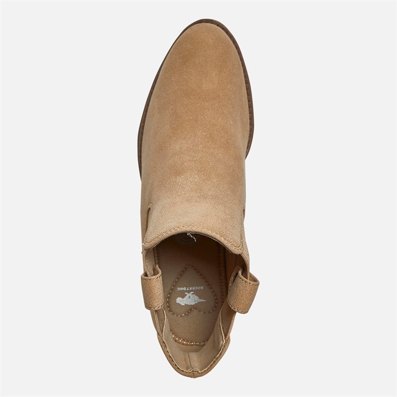 Rocket Dog Womens Richie Heeled Chelsea Boots Taupe - Image 4