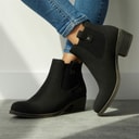 Rocket Dog Womens Richie Heeled Chelsea Boots Black