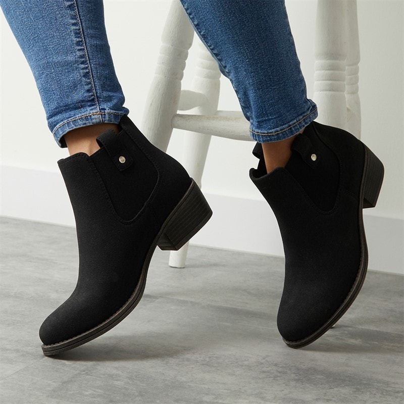 Rocket Dog Womens Richie Heeled Chelsea Boots Black - Image 5