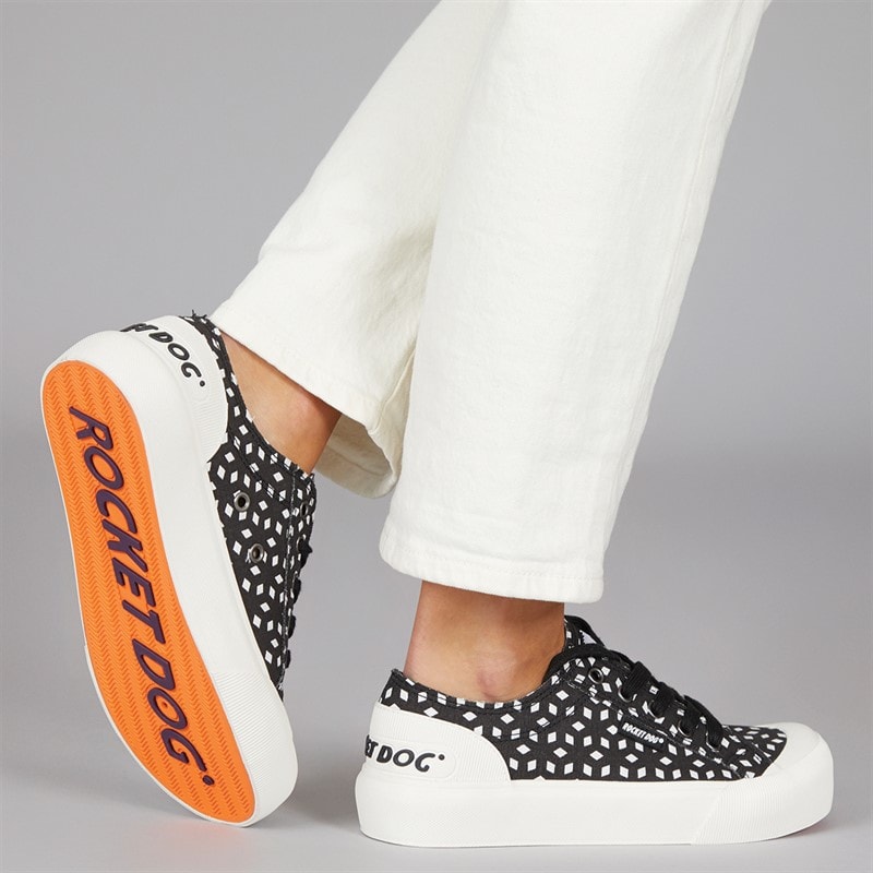 Rocket Dog Womens Jazzin Plus Canvas Pumps Black