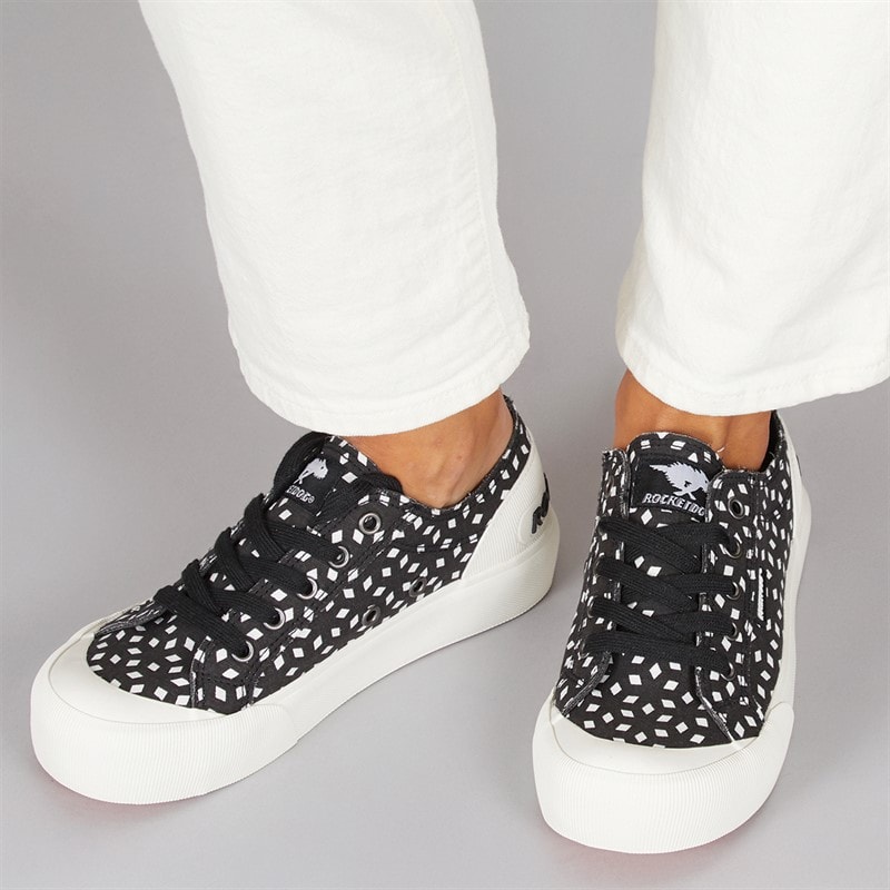 Rocket Dog Womens Jazzin Plus Canvas Pumps Black - Image 5