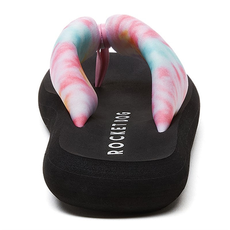 Rocket Dog Womens Sunset Puff Tucker Tie Dye Flip Flops Pastel Multi - Image 3