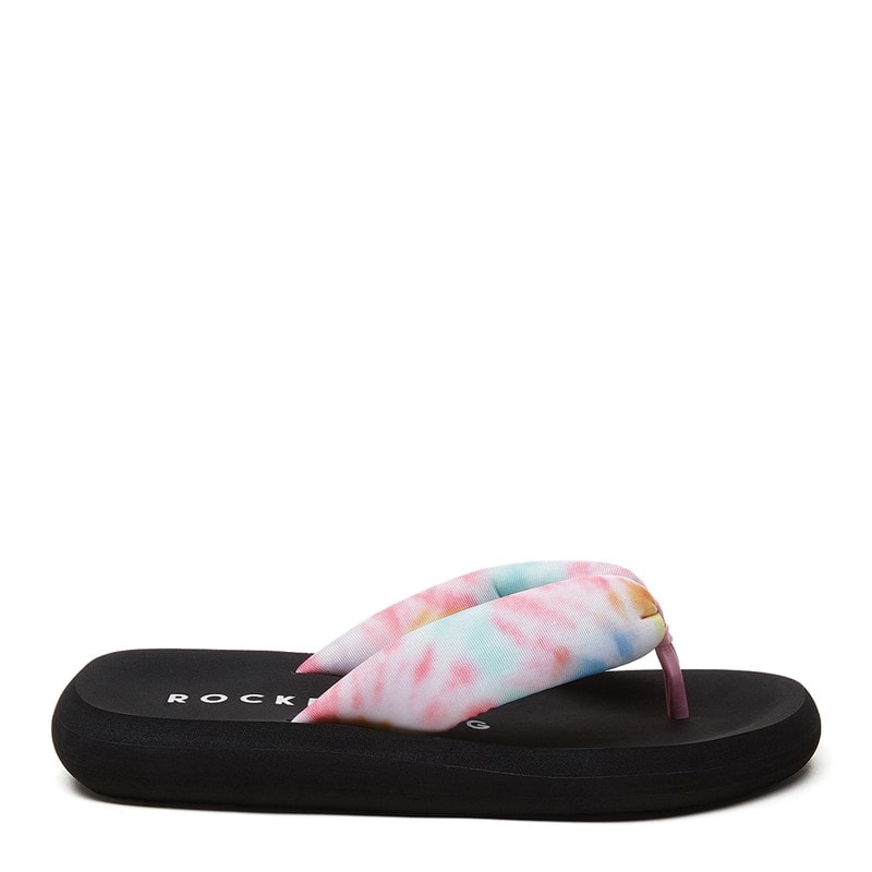 Rocket Dog Womens Sunset Puff Tucker Tie Dye Flip Flops Pastel Multi - Image 5