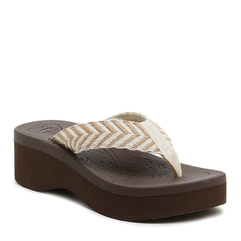 Rocket Dog Womens Tizzy Cordel Flip Flops Natural - Image 1