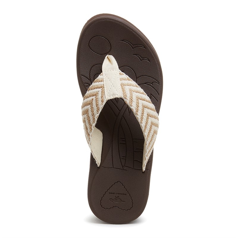 Rocket Dog Womens Tizzy Cordel Flip Flops Natural - Image 4
