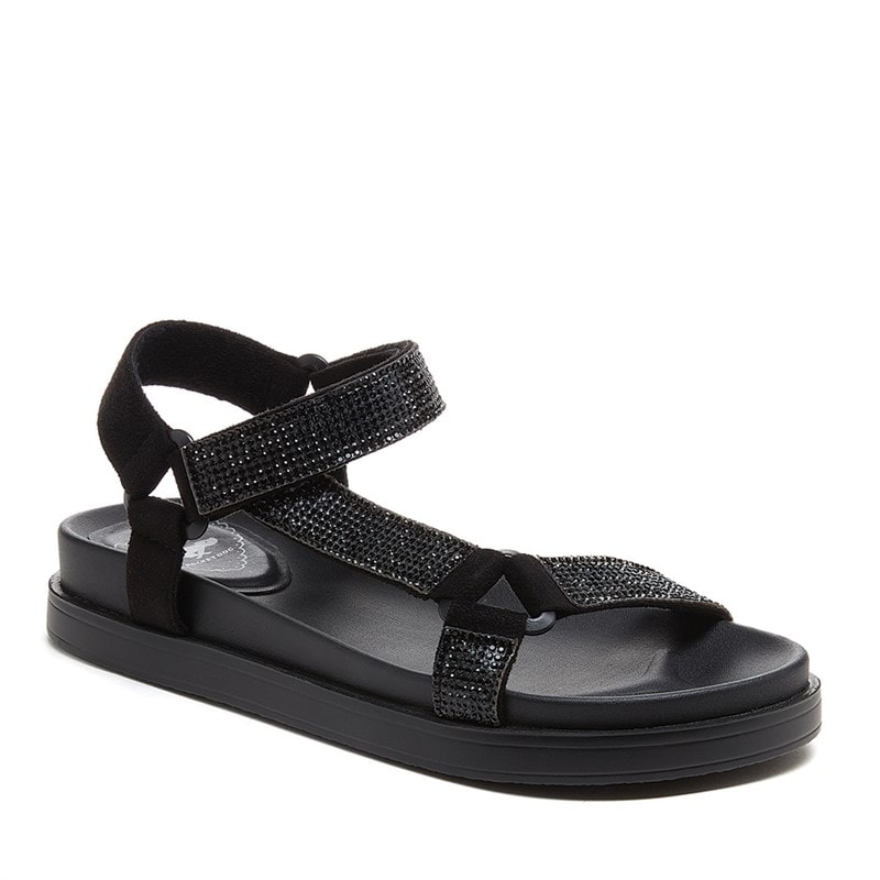 Rocket Dog Womens Spry Ankle Strap Sandals Black - Image 1