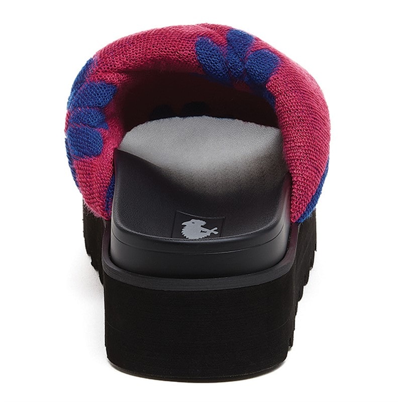 Rocket Dog Womens Breeze Winder Chunky Sliders Hot Pink - Image 3