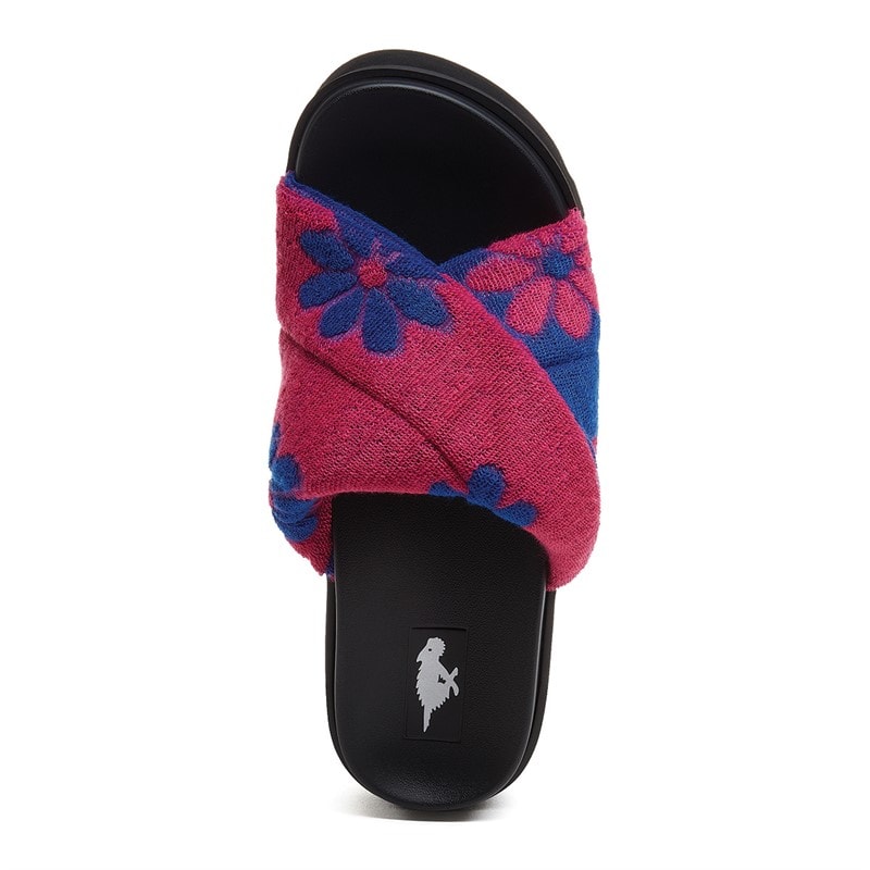 Rocket Dog Womens Breeze Winder Chunky Sliders Hot Pink - Image 4