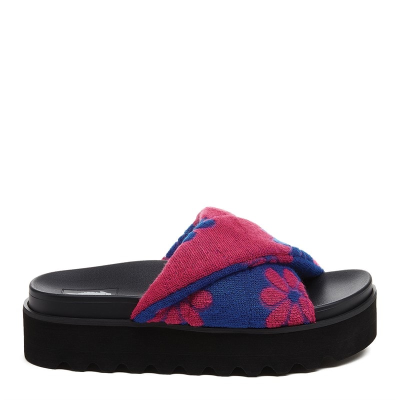 Rocket Dog Womens Breeze Winder Chunky Sliders Hot Pink - Image 5