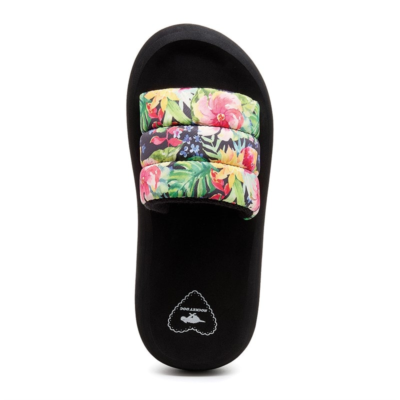 Rocket Dog Womens Splash Bahama Sliders Black Multi - Image 4