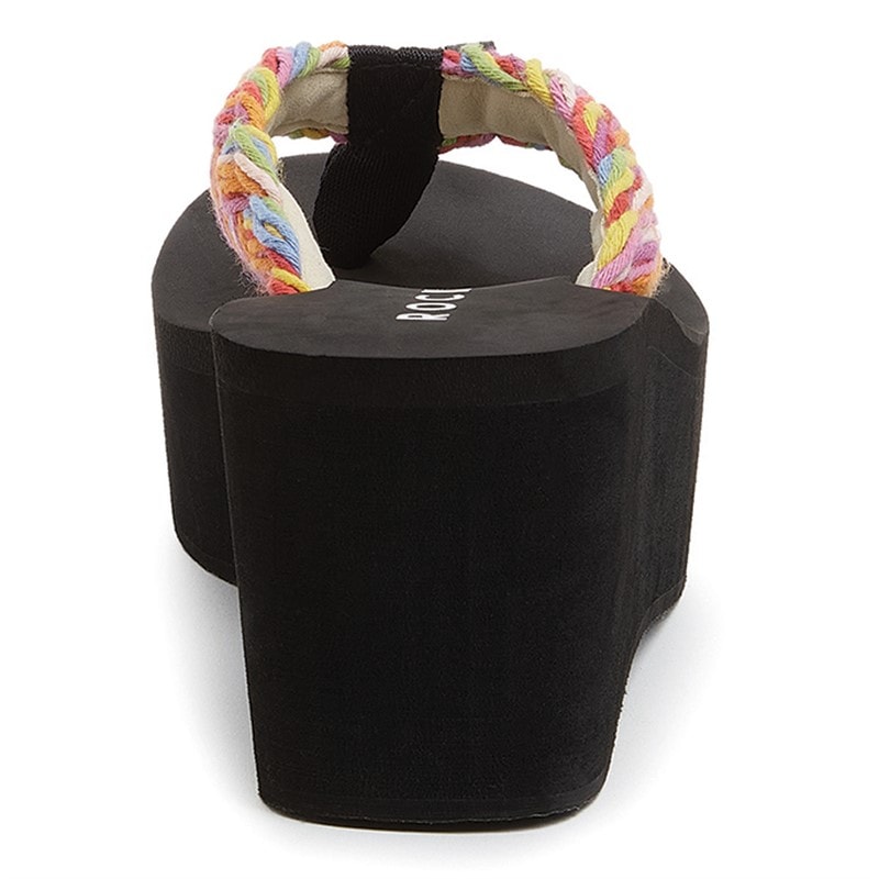 Rocket Dog Womens Crush String Braid Platform Sandals Rainbow - Image 3