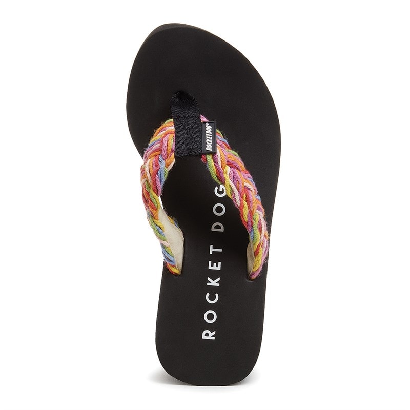 Rocket Dog Womens Crush String Braid Platform Sandals Rainbow - Image 4