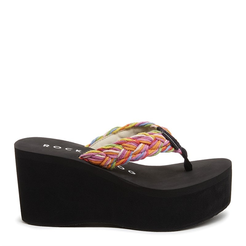 Rocket Dog Womens Crush String Braid Platform Sandals Rainbow - Image 5