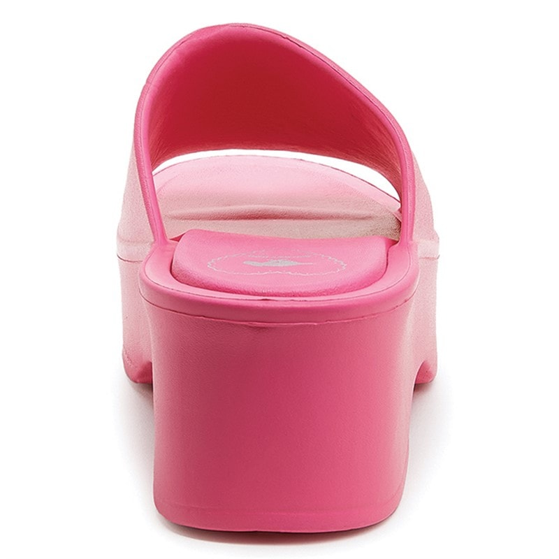 Rocket Dog Womens Petal Blown EVA Platform Sliders Fuchsia - Image 3