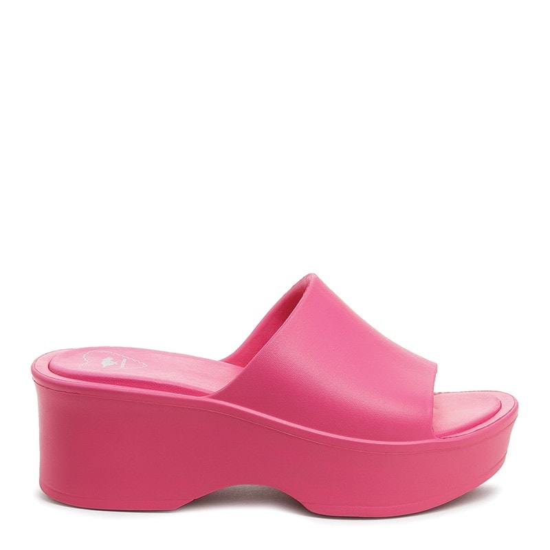 Rocket Dog Womens Petal Blown EVA Platform Sliders Fuchsia - Image 5